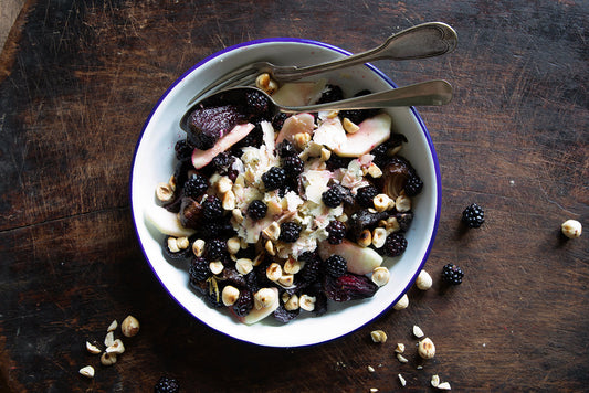 Roasted Beetroot, Apple and Blackberry Salad