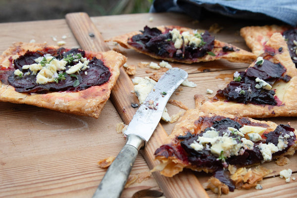 Upside-Down Roasted Beetroot Tarts